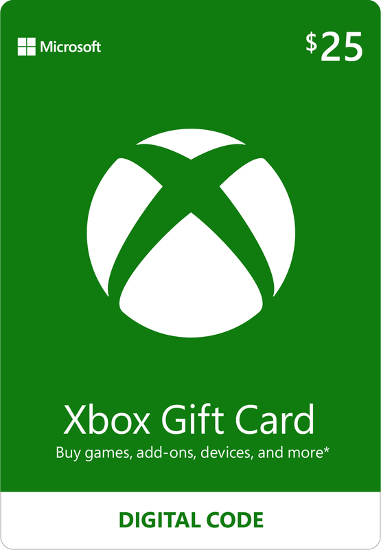 Xbox Live $25 Gift Card (Digital Code) on Xbox One