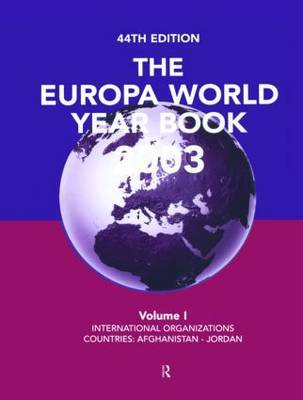 Europa World Year Bk 2003 V1 image