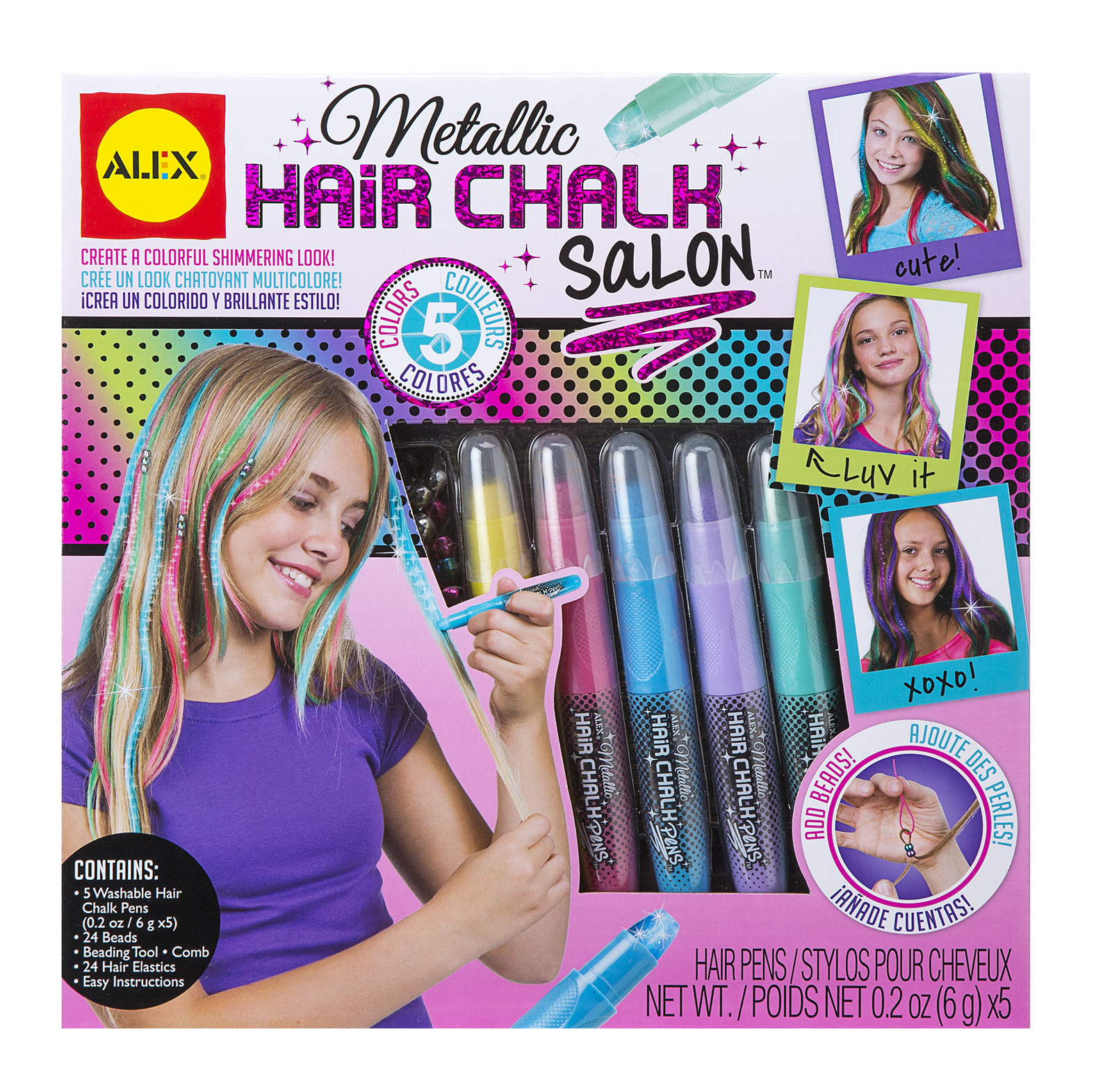 Buy Alex Style Hair Metallic Hair Chalk Salon at Mighty Ape Australia