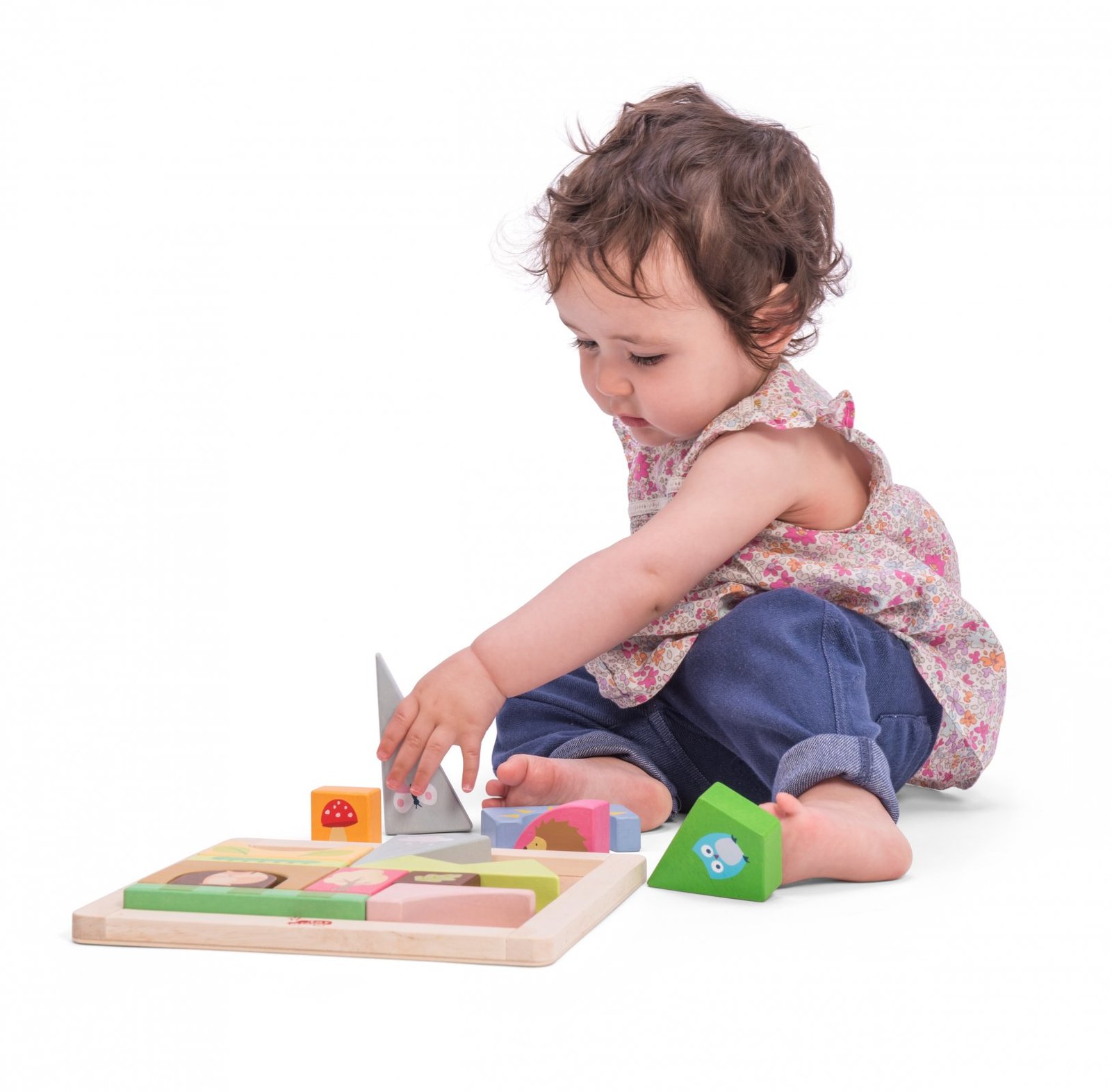 Le Toy Van: Petilou - Woodland Puzzle Blocks image