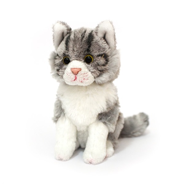 Cat: Monty Junior Sitting Grey Cat 15Cm image