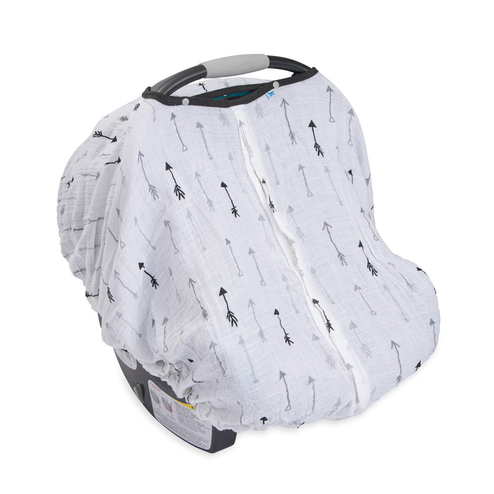 Little Unicorn: Muslin Car Seat Canopy - Arrow