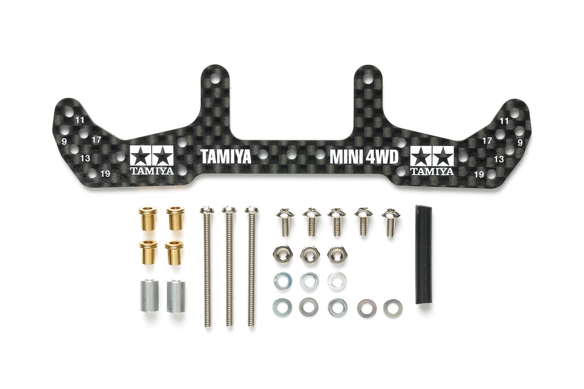 Tamiya: Mini 4WD High Grade Carbon Wide Rear Plate for AR Chassis (1 ...