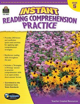 Instant Reading Comprehension Practice Grade 5 by Ruth Foster image
