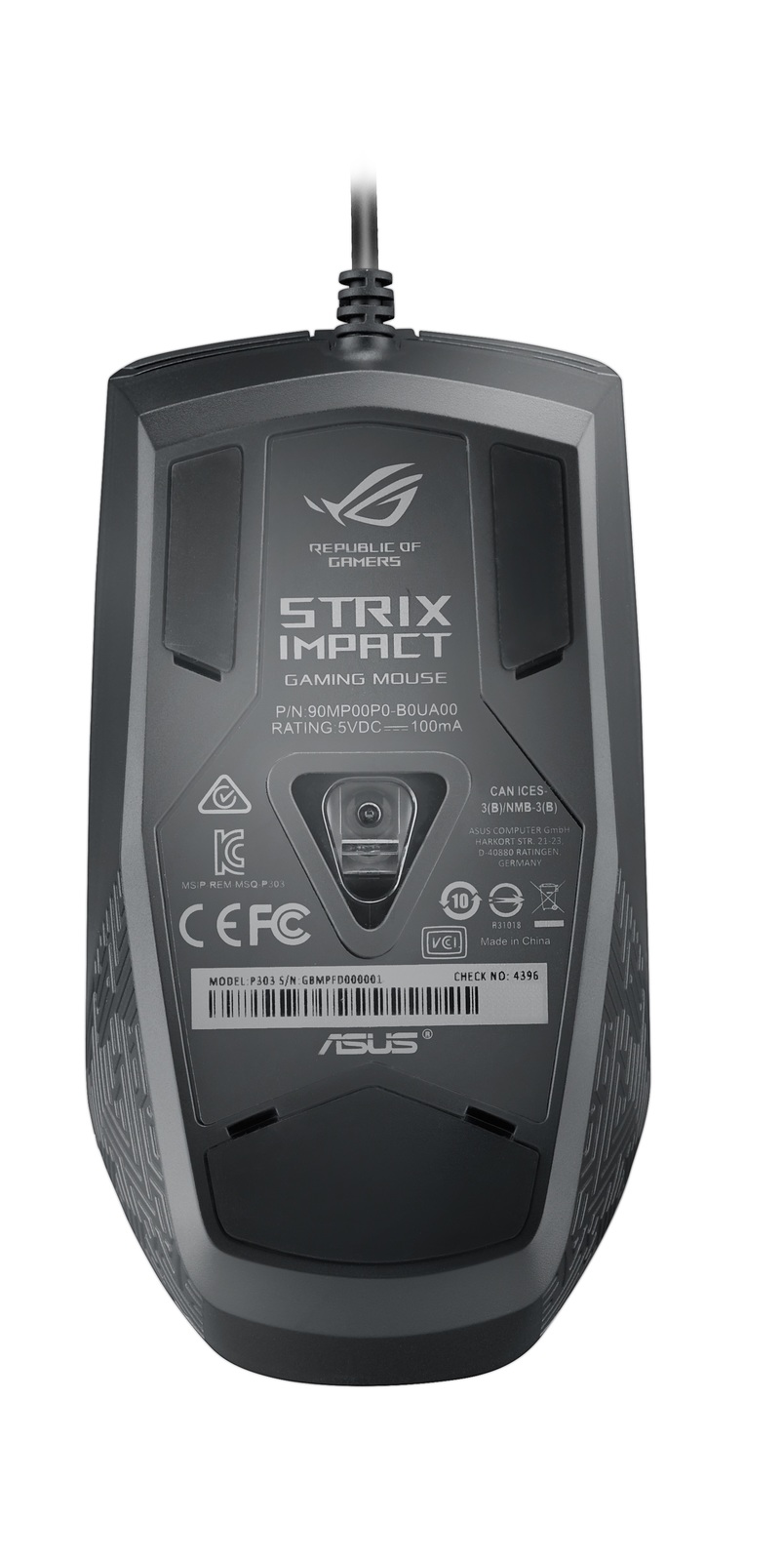 ASUS ROG Strix Impact Wired Gaming Mouse for PC Games image
