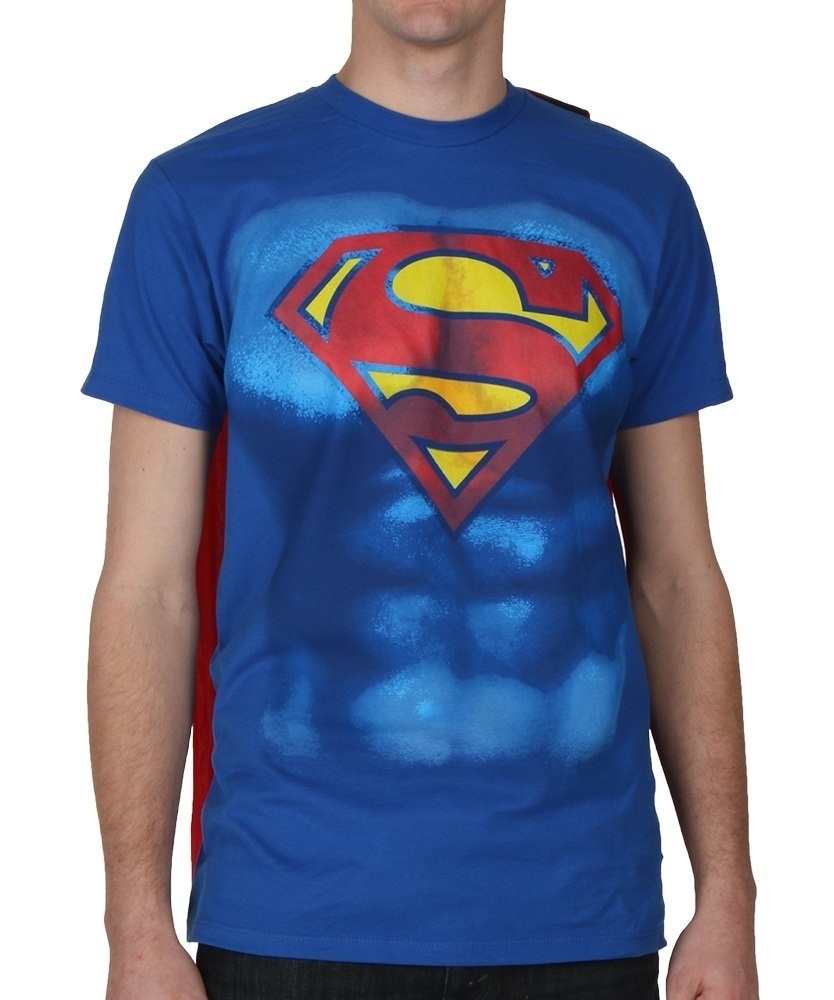 Superman - Shield Cape T-Shirt (XL)