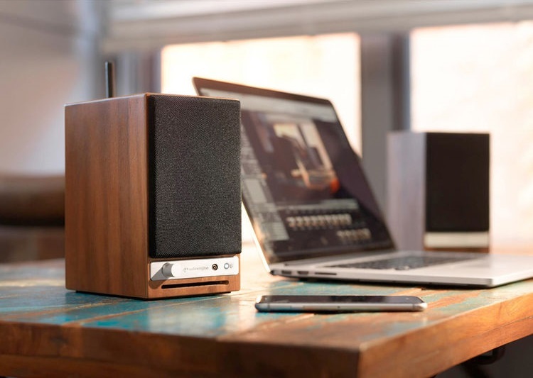 Audioengine HD3 Wireless Desktop Speakers Walnut