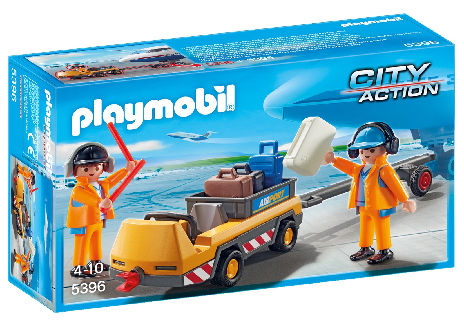 Playmobil: City Action - Airport Tug with Ground Crew