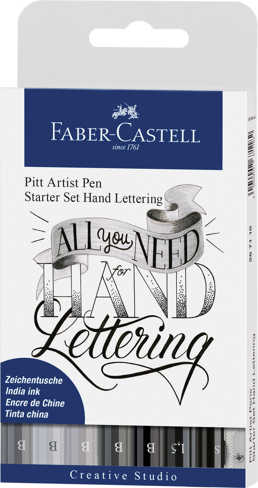 Faber-Castell: Pitt Artist Pens Hand Lettering (Set of 8)