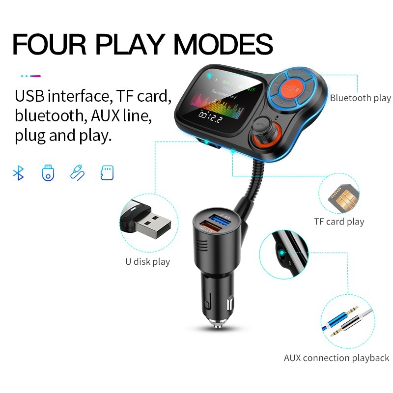 Big Display Car Charger FM Transmitter image