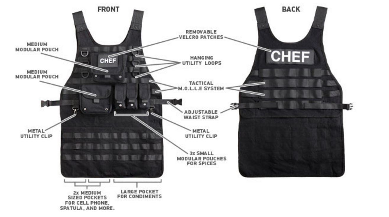 Thinkgeek Tactical BBQ Apron at Mighty Ape NZ