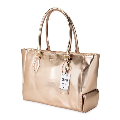 Blush: Insulated Wine Tote - (Rose Gold)