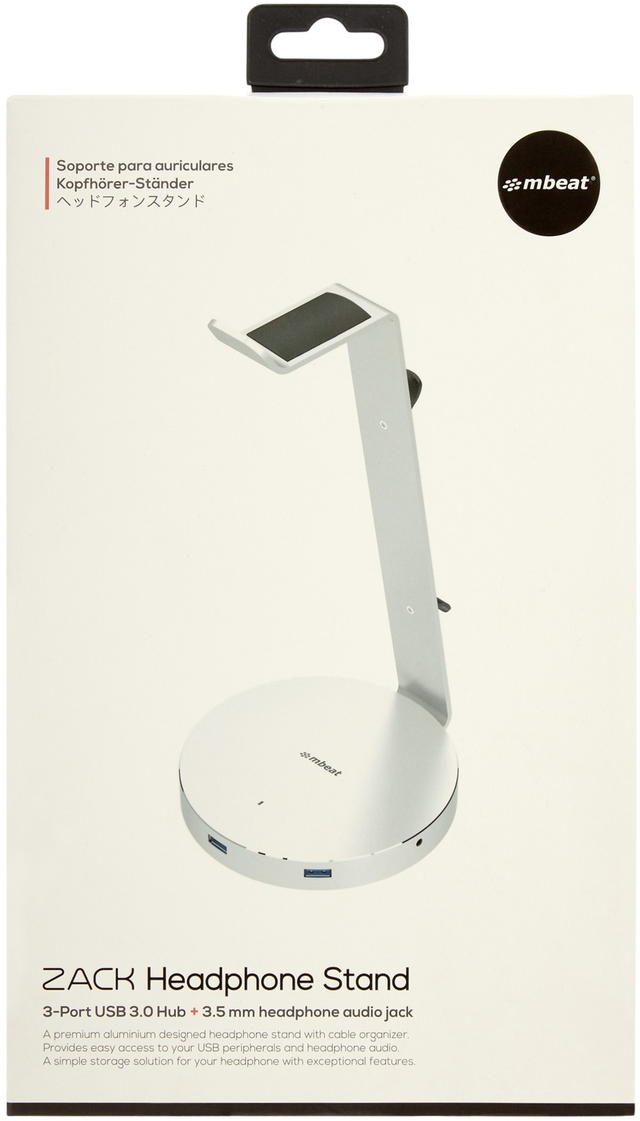 Zack Aluminum Headphone Stand + USB Hub image