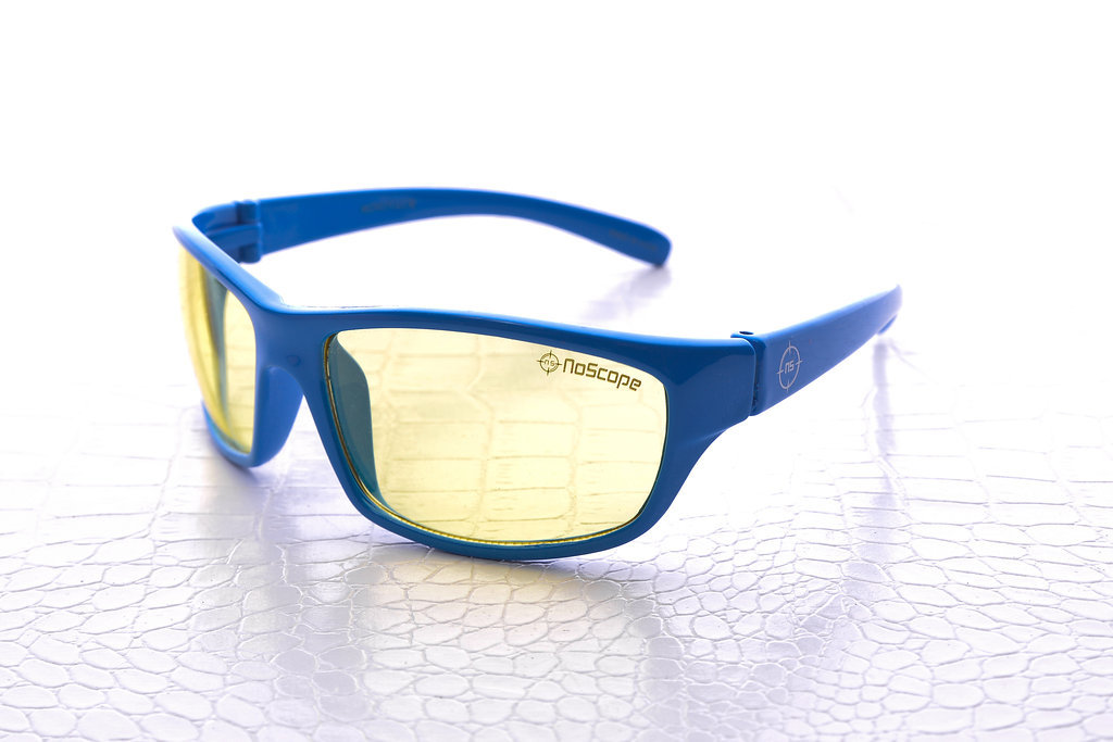 NoScope Minotaur Computer Gaming Glasses - Tsunami Blue for PC Games image