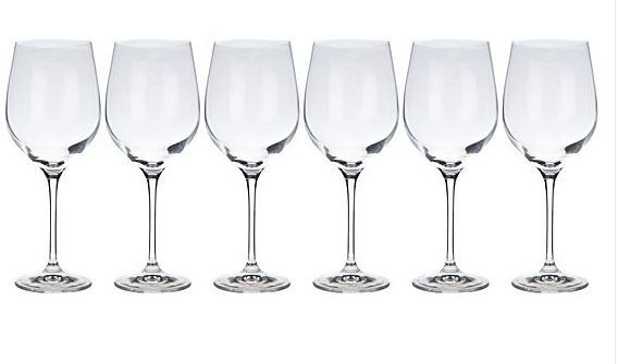 Krosno Vinoteca Red Wine Glasses - 450ml (Set of 6)