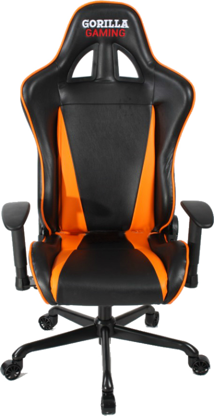 Gorilla Gaming Commander Chair - Orange & Black for image