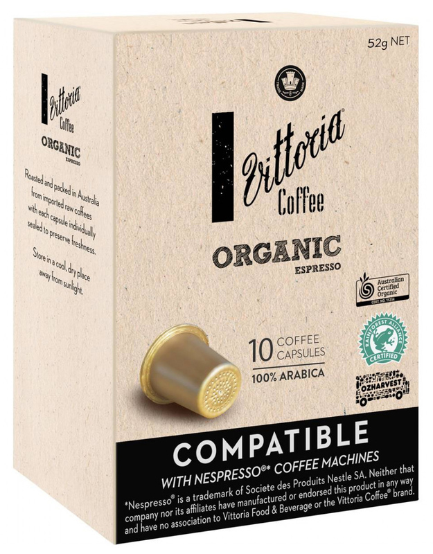 Vittoria Organic Espresso Coffee Capsules