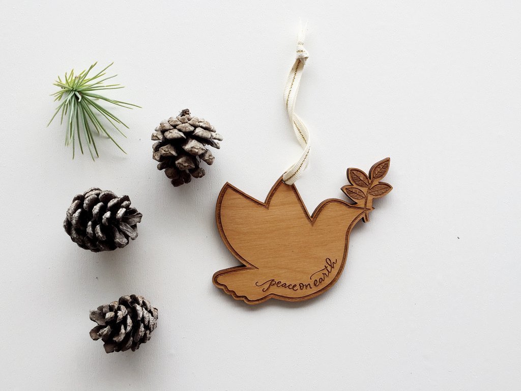 Cardtorial Christmas Ornament - Dove image