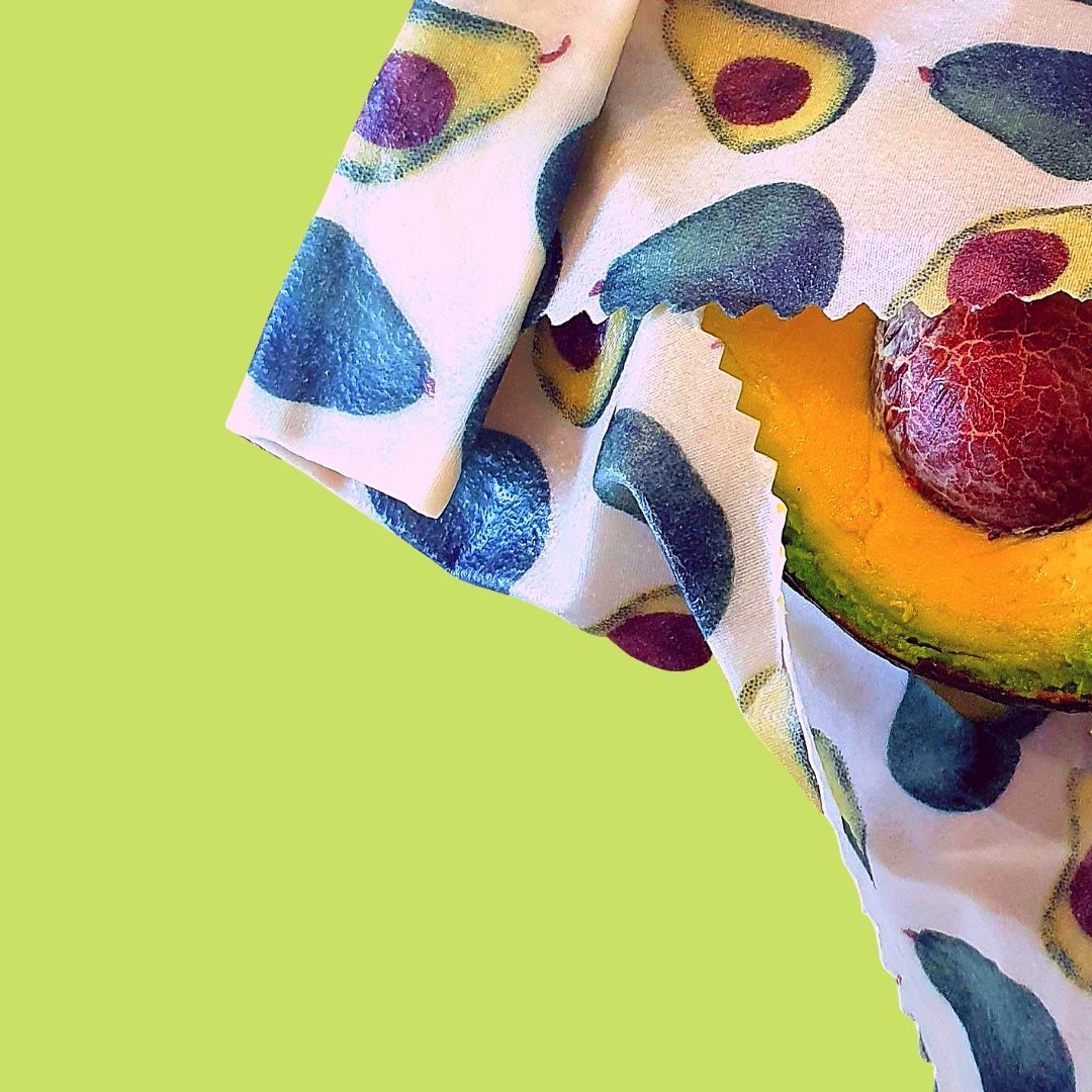 Beeswax Wraps Reusable Food Wrap - Avocados image