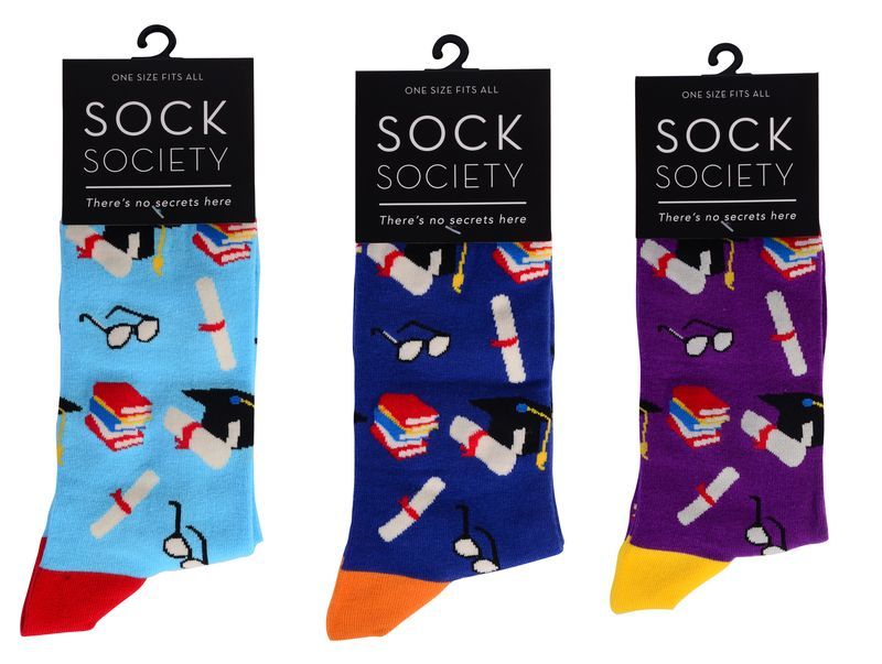 Sock Society Graduation Assorted Colours at Mighty Ape NZ