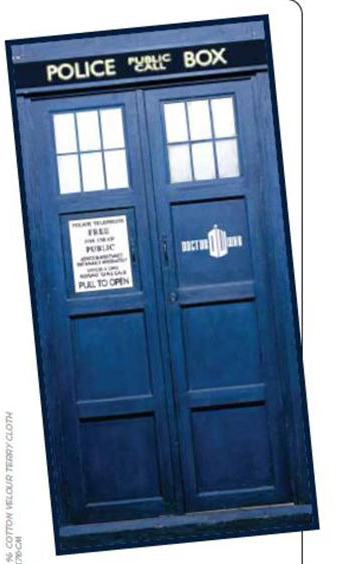 Doctor Who TARDIS Cotton Beach Towel image