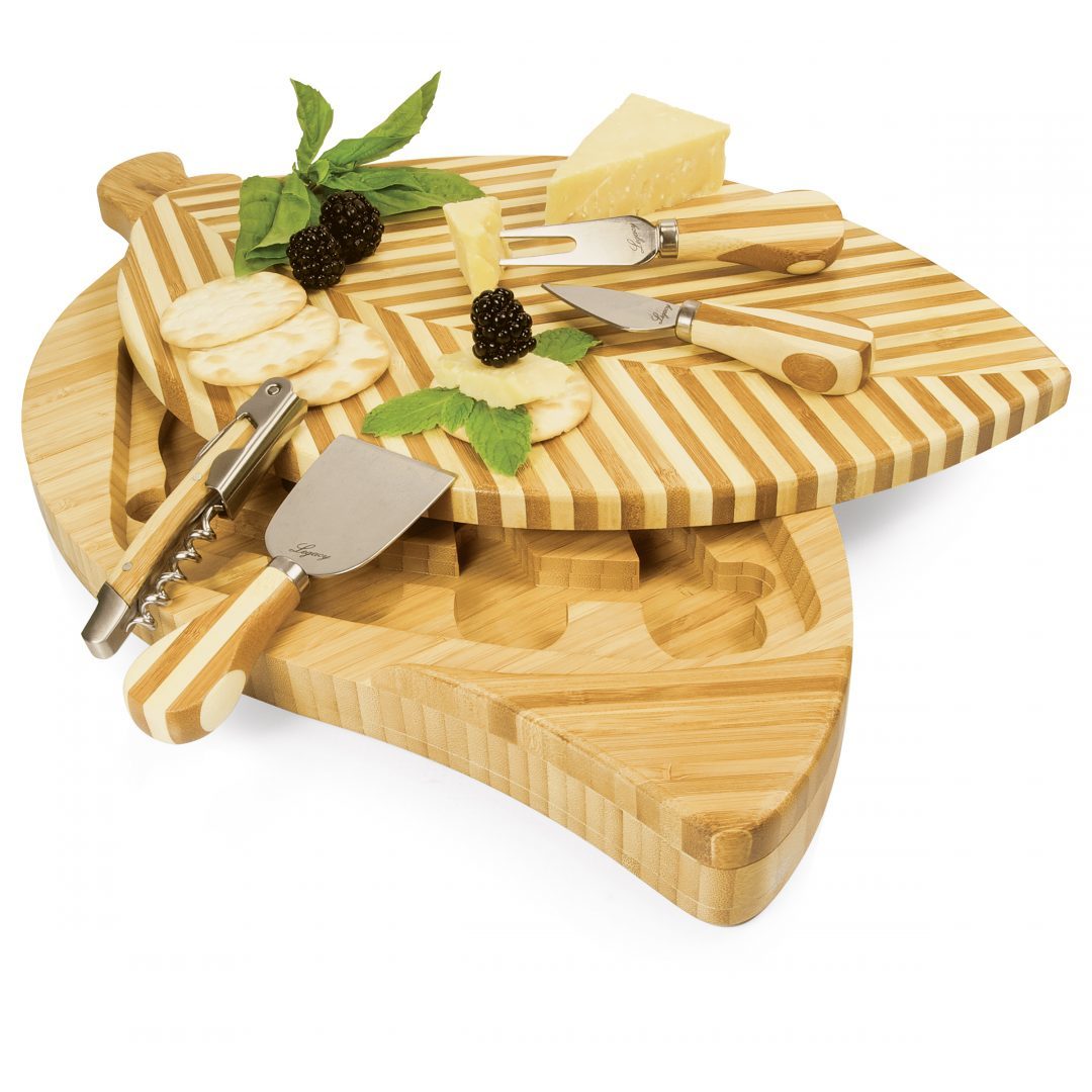 Picnic Time: Leaf Cheese Board & Tools Set image