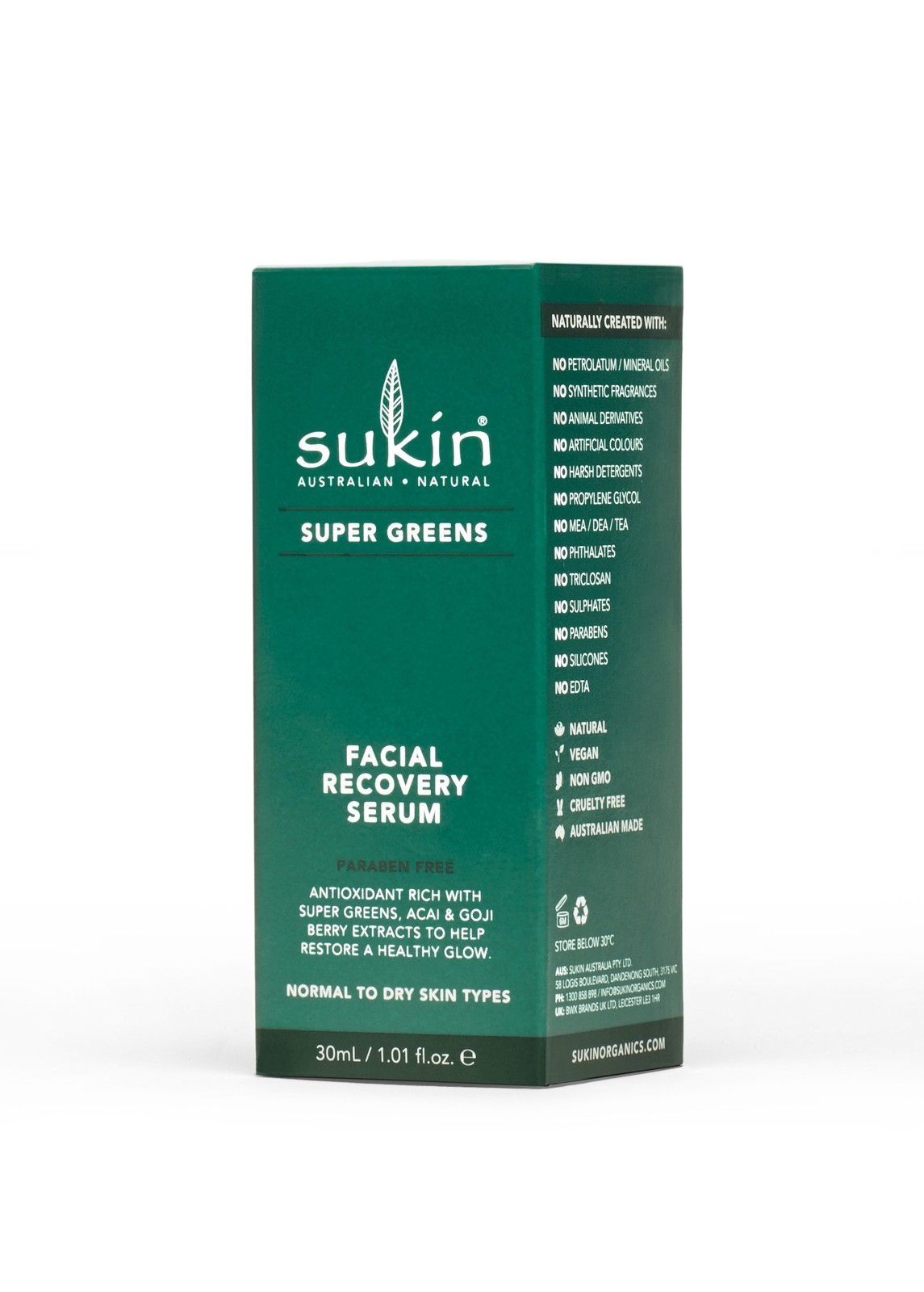 Sukin: Facial Recovery Serum (30ml)