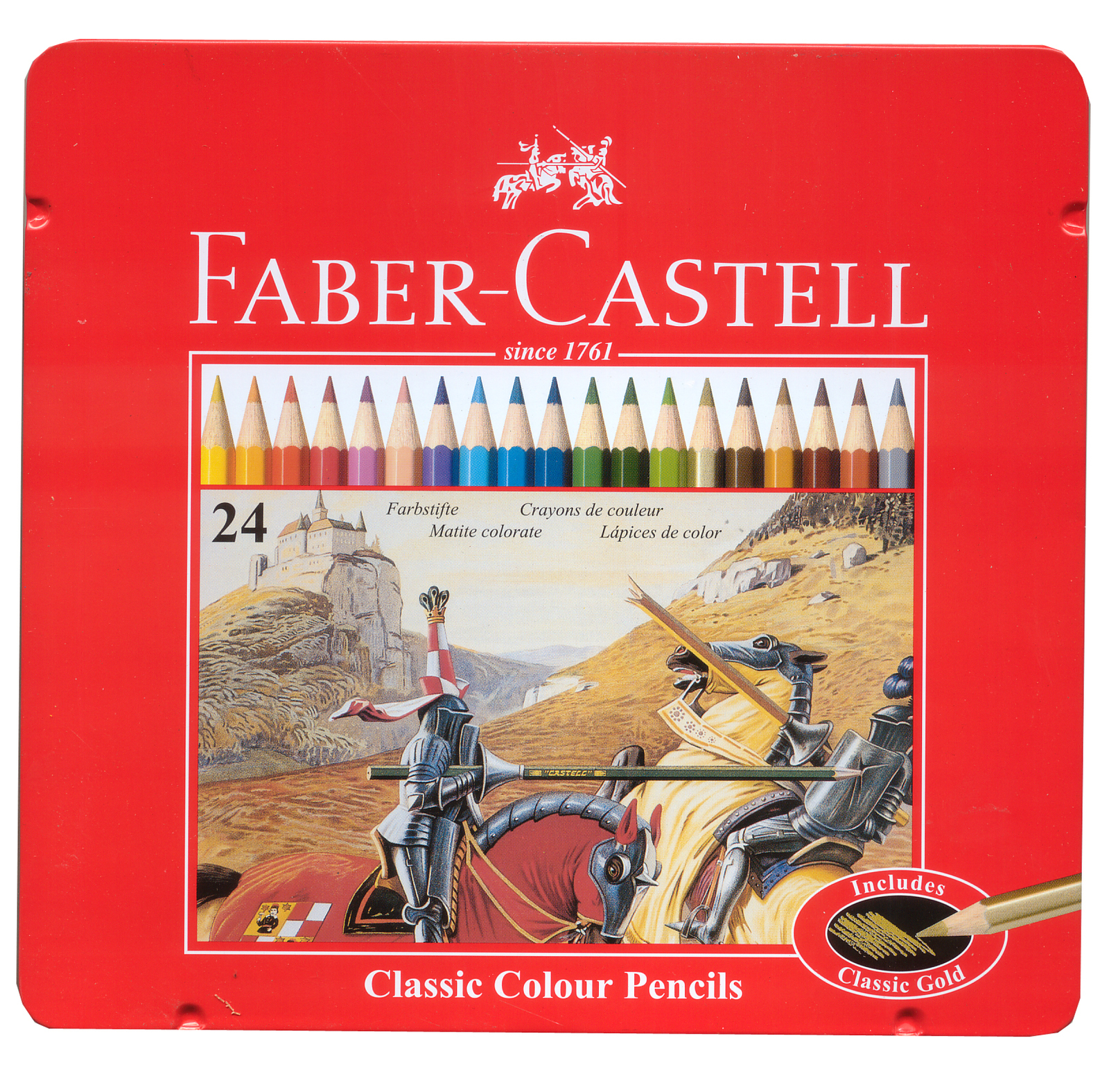 Faber-Castell: Classic Coloured (Tin of 24)