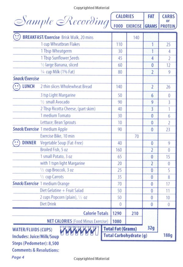 The Calorie King Food & Exercise Journal by Alan Borushek