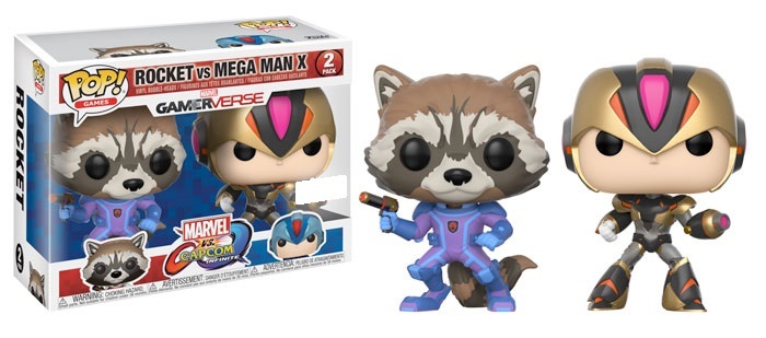 Rocket vs Mega Man X (Colour Variant) - Pop! Vinyl 2-Pack image