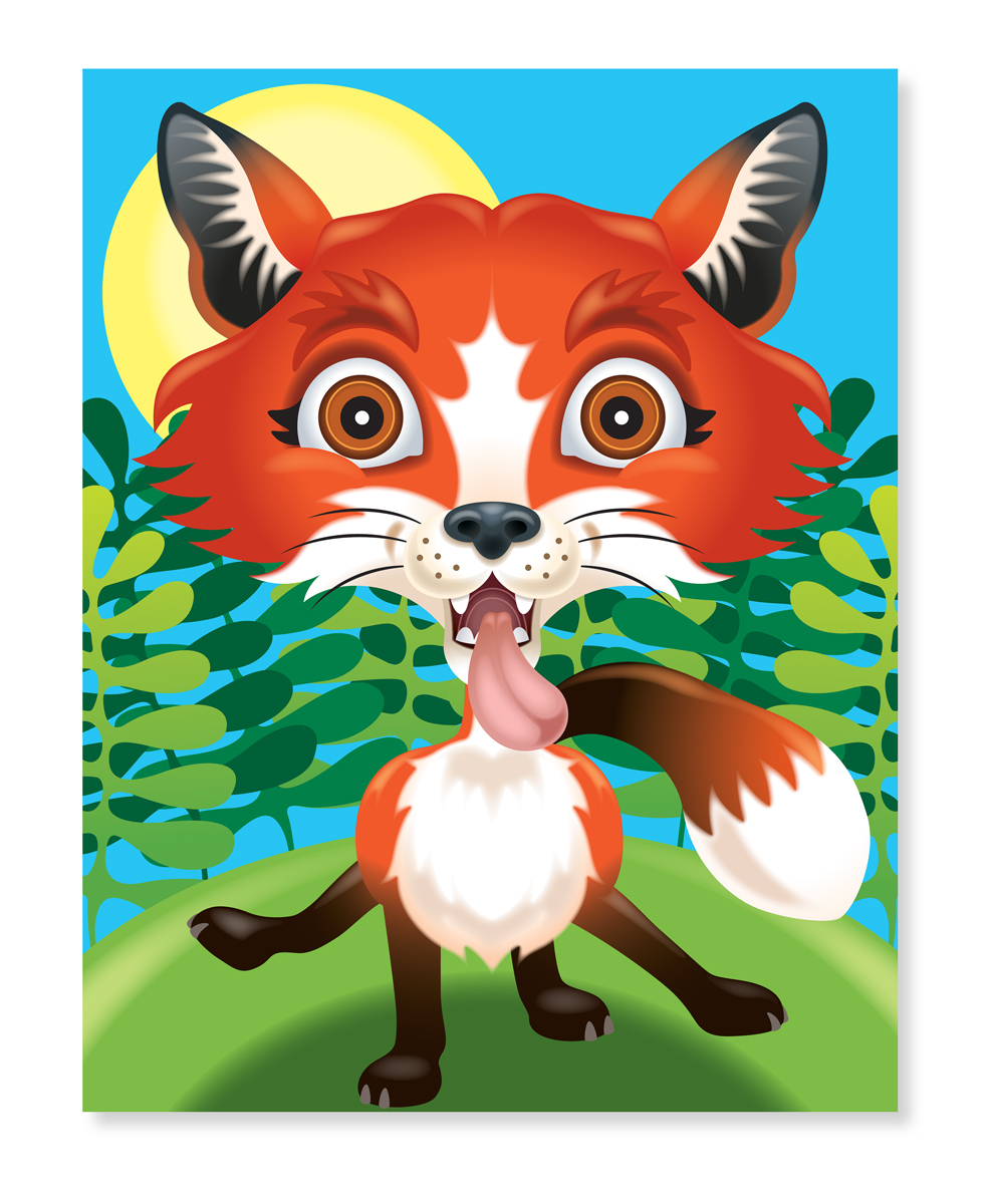 Make-a-Face Crazy Animals Sticker Pad image