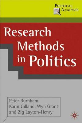 Research Methods in Politics on Paperback by Peter Burnham