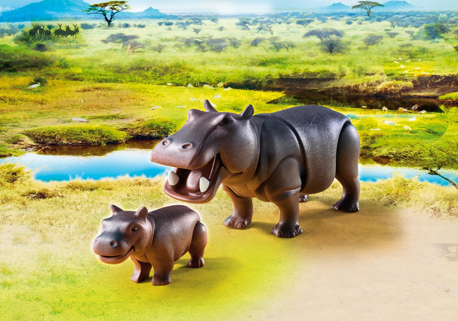 Playmobil: Wildlife - Hippo with Calf image