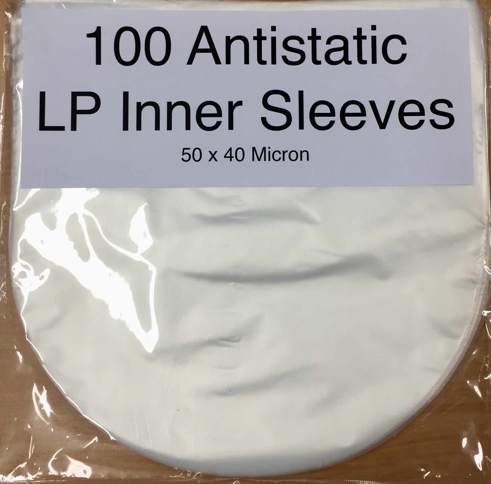12" AntiStatic Plastic Inner Sleeves (Pack of 100) at Mighty Ape