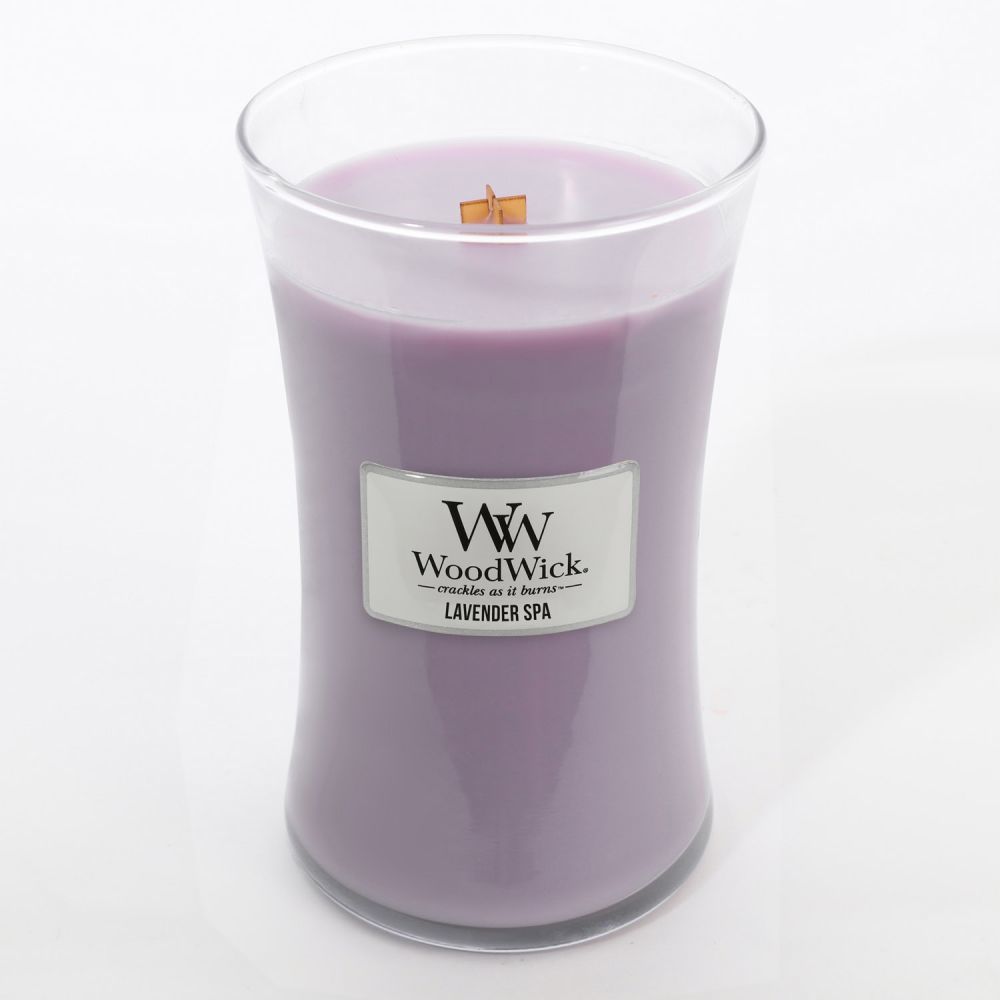 Woodwick Candle Lavender Spa (Large) at Mighty Ape NZ
