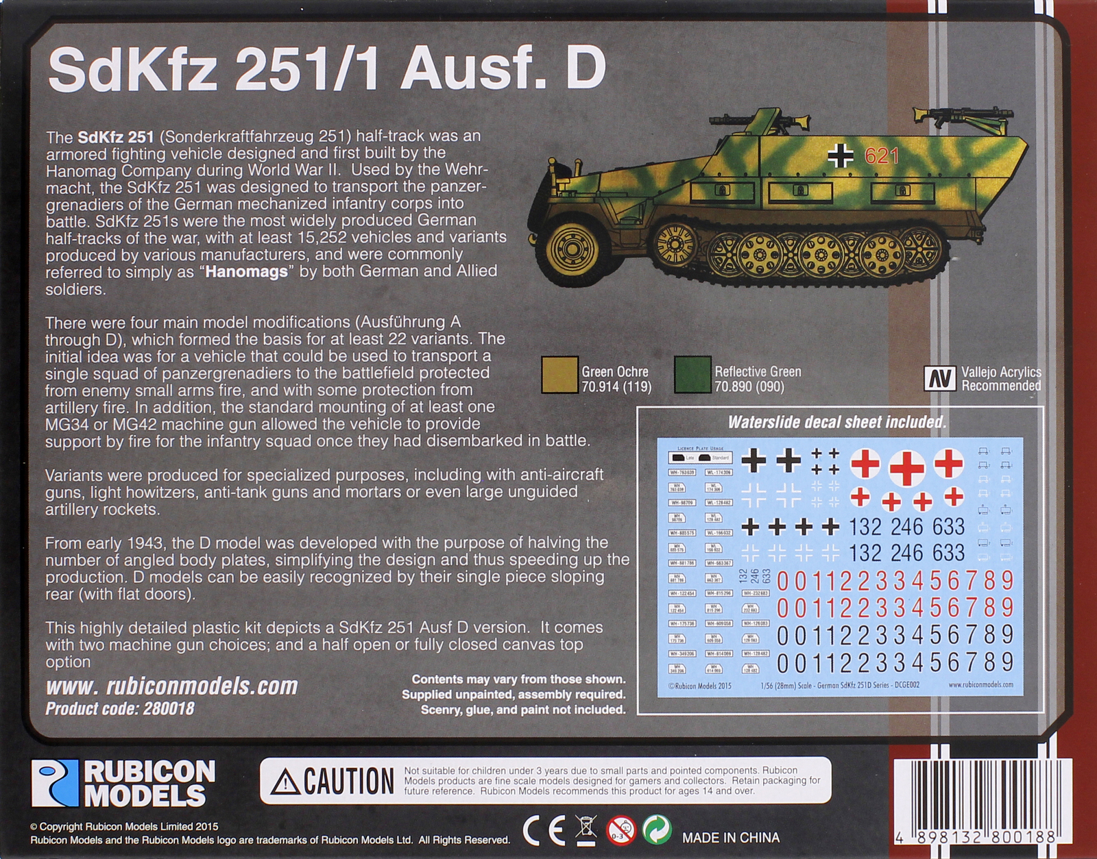 Rubicon 1/56 SdKfz 251/1 Ausf D image