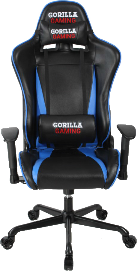 Gorilla Gaming Commander Chair - Blue & Black for image
