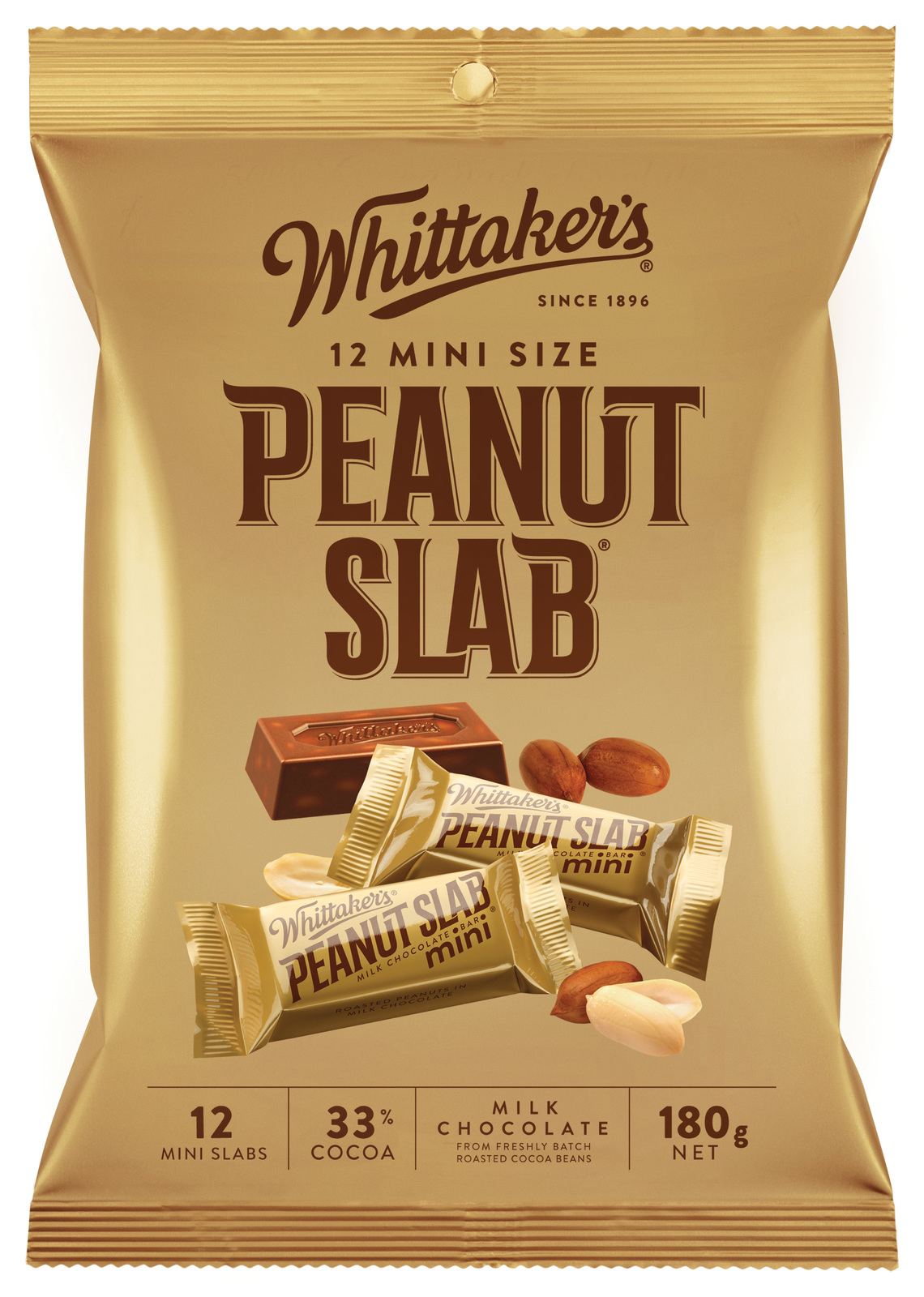 Whittaker's Peanut Slab Mini Slabs at Mighty Ape NZ