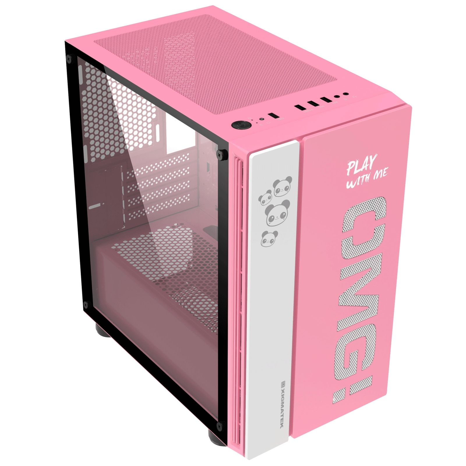Xigmatek OMG Queen Tempered Glass Mini Tower Case image