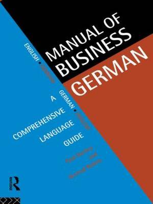 Manual of Business German by Paul Hartley image
