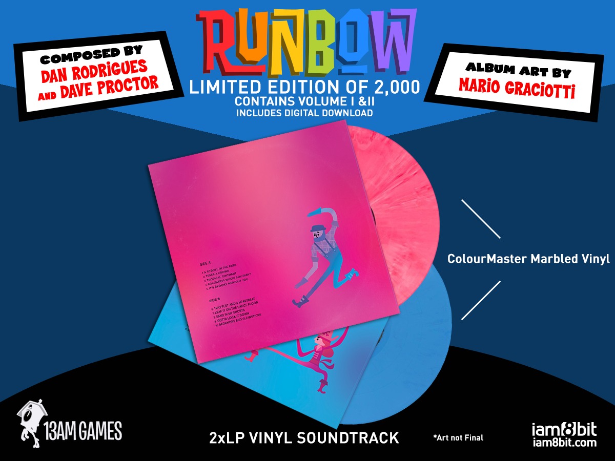 Runbow Original Soundtrack (2LP) on Vinyl by Dan Rodrigues