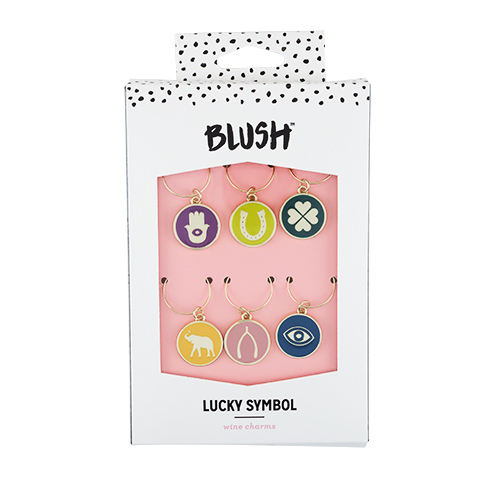 Lucky Symbol Wine Charms