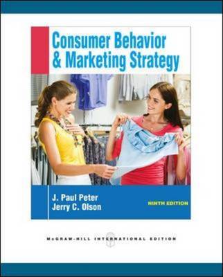 Consumer Behavior on Paperback by J.Paul Peter