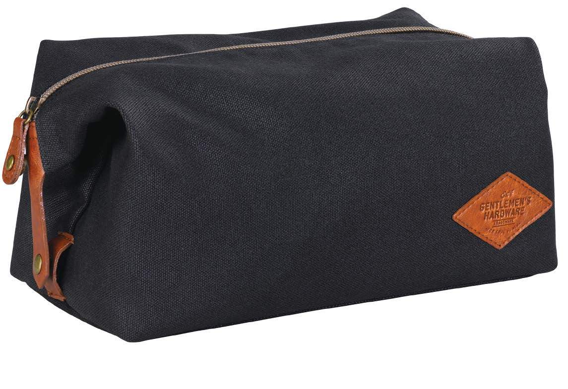 Gentlemen's Hardware Waxed Canvas Wash Bag at Mighty Ape NZ