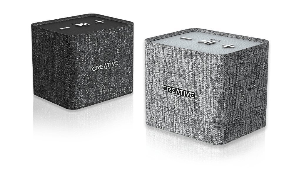 Creative Nuno Micro Designer Cloth Bluetooth Speaker - Grey