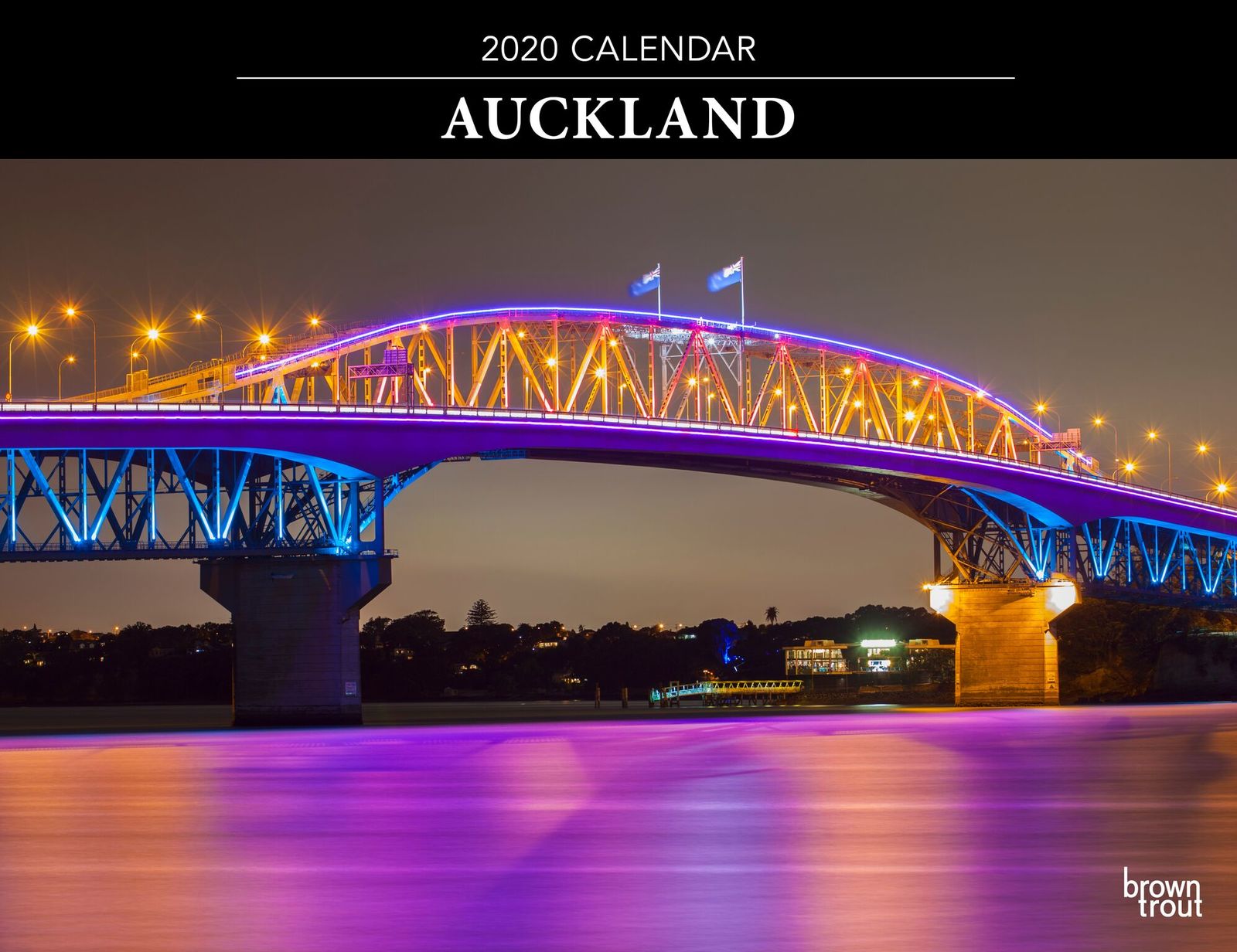 Auckland 2020 Horizontal Wall Calendar image