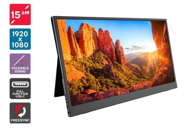 Kogan 15.8" Full HD IPS LED Portable USB-C Monitor (1920 x 1080)