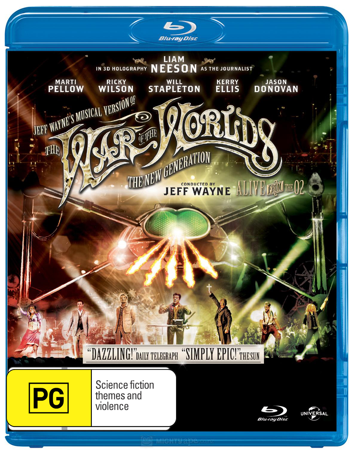 Live on Stage: The War of the Worlds on Blu-ray