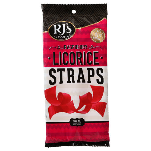 RJ's Raspberry Licorice Straps (260g) image