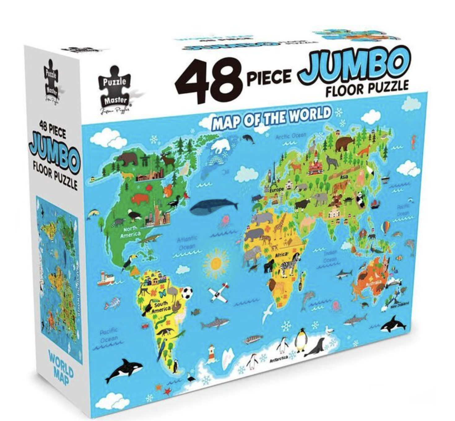 48 Piece Jumbo Floor Puzzle World Map Board Game at Mighty Ape NZ